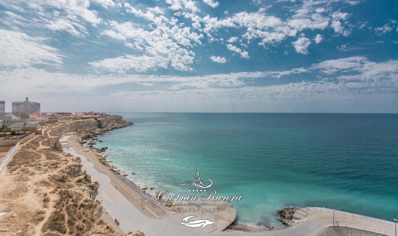 Caspian Riviera Grand Palace Hotel Aktau  Exterior photo Aerial view of the bay